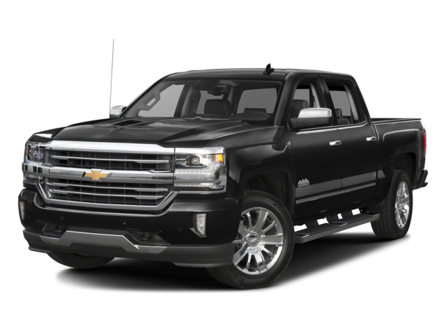 2016 Chevrolet Silverado 1500 High Country in Black — front three-quarter view