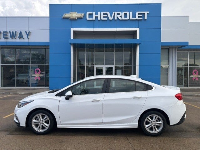 2017 Chevrolet Cruze LT in Summit White — front three-quarter view