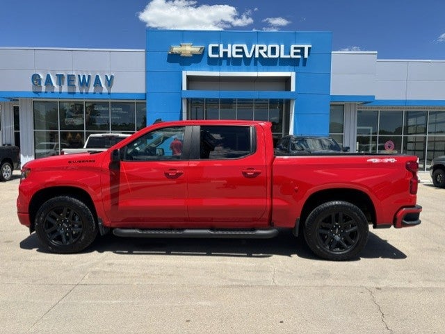 2023 Chevrolet Silverado 1500 RST in Red Hot — front three-quarter view