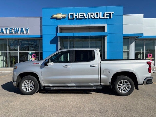 2021 Chevrolet Silverado 1500 LT in Silver Ice Metallic — front three-quarter view