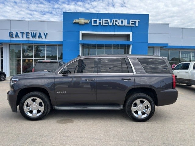 2015 Chevrolet Tahoe LS in Tungsten Metallic — front three-quarter view