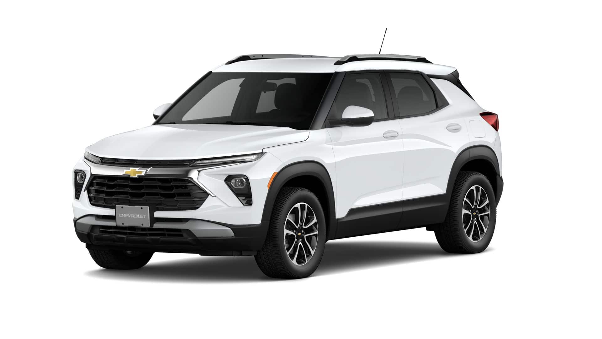 2026 Chevrolet Trailblazer LT in Summit White — front three-quarter view